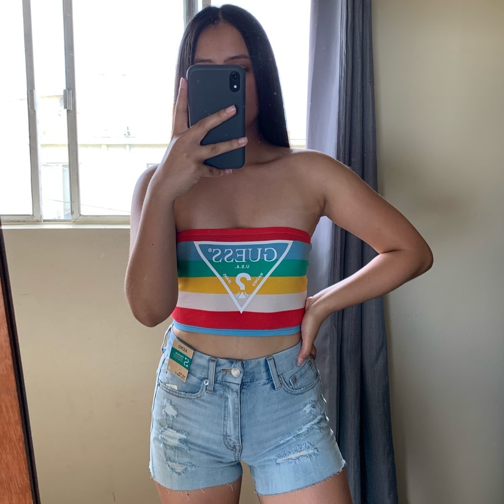 Guess Strapless crop top